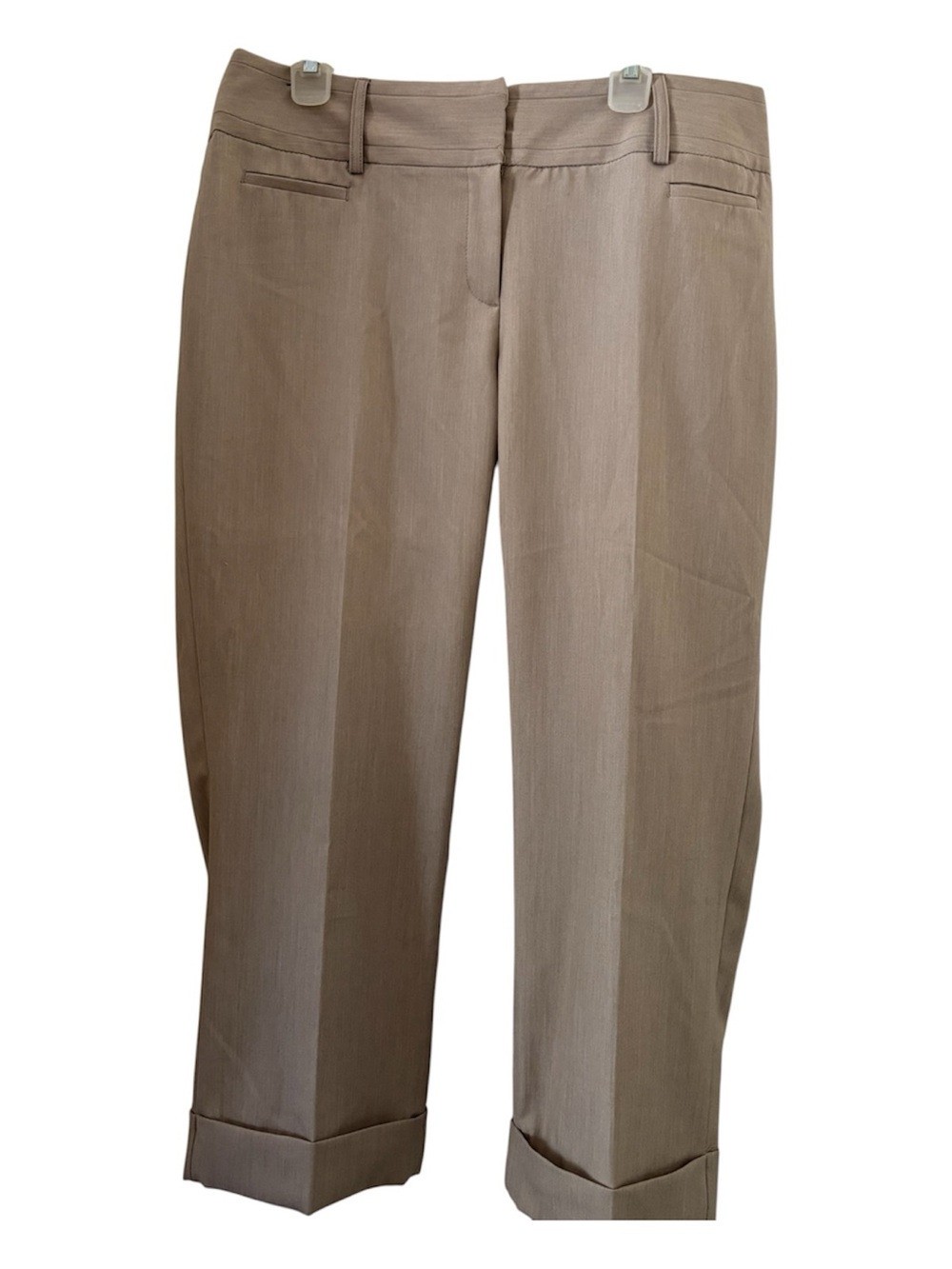 Apt.9 Classic Cropped Dress Pants in Taupe sz 14 NWT